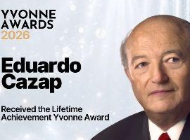 Eduardo Cazap recibió el Premio Yvonne a la Trayectoria Profesional 2026.